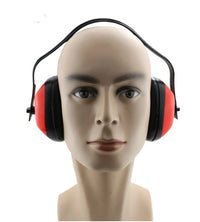 HKM-856275 Noise-Reducing Ear Protection Earphones for Work and Sleep - Red Earmuffs