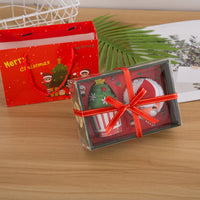 HKM-856787 Christmas Towel Doll Combo Gift Set in Pure Cotton - 2 Cozy Designs