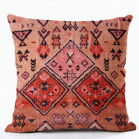 HKM-856915 Bohemian Ethnic Style Fashion Pillowcase - Peach Skin, Short Plush, Linen, 45x45cm