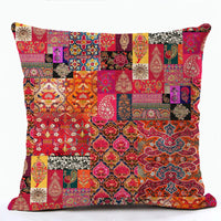 HKM-856915 Bohemian Ethnic Style Fashion Pillowcase - Peach Skin, Short Plush, Linen, 45x45cm