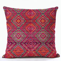 HKM-856915 Bohemian Ethnic Style Fashion Pillowcase - Peach Skin, Short Plush, Linen, 45x45cm
