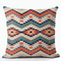 HKM-856915 Bohemian Ethnic Style Fashion Pillowcase - Peach Skin, Short Plush, Linen, 45x45cm