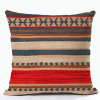 HKM-856915 Bohemian Ethnic Style Fashion Pillowcase - Peach Skin, Short Plush, Linen, 45x45cm