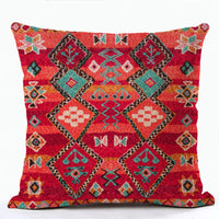 HKM-856915 Bohemian Ethnic Style Fashion Pillowcase - Peach Skin, Short Plush, Linen, 45x45cm