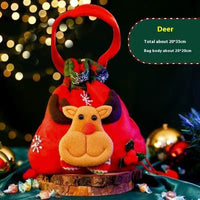 HKM-856979 Christmas Themed Children’s Gift Bags - Plush Candy Packaging in Various Styles