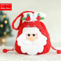 HKM-856979 Christmas Themed Children’s Gift Bags - Plush Candy Packaging in Various Styles
