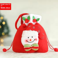HKM-856979 Christmas Themed Children’s Gift Bags - Plush Candy Packaging in Various Styles