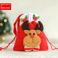 HKM-856979 Christmas Themed Children’s Gift Bags - Plush Candy Packaging in Various Styles