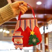 HKM-856979 Christmas Themed Children’s Gift Bags - Plush Candy Packaging in Various Styles