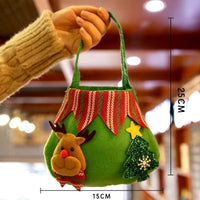 HKM-856979 Christmas Themed Children’s Gift Bags - Plush Candy Packaging in Various Styles