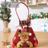 HKM-856979 Christmas Themed Children’s Gift Bags - Plush Candy Packaging in Various Styles