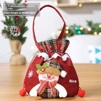 HKM-856979 Christmas Themed Children’s Gift Bags - Plush Candy Packaging in Various Styles