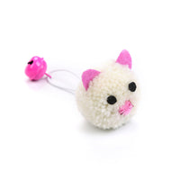 HKM-856979 Plush mouse head shaped bell toy