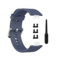 HKM-857043 Silicone Replacement Wrist Strap for Huawei Watch Fit with Tool Knife and Clips