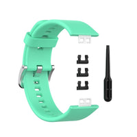 HKM-857043 Silicone Replacement Wrist Strap for Huawei Watch Fit with Tool Knife and Clips