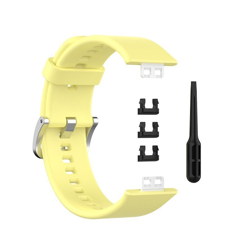HKM-857043 Silicone Replacement Wrist Strap for Huawei Watch Fit with Tool Knife and Clips