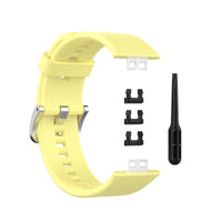 HKM-857043 Silicone Replacement Wrist Strap for Huawei Watch Fit with Tool Knife and Clips