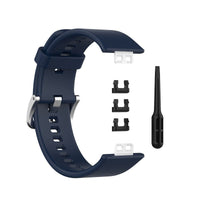 HKM-857043 Silicone Replacement Wrist Strap for Huawei Watch Fit with Tool Knife and Clips