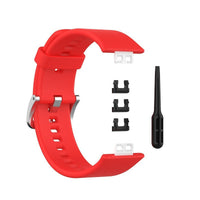 HKM-857043 Silicone Replacement Wrist Strap for Huawei Watch Fit with Tool Knife and Clips