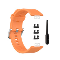 HKM-857043 Silicone Replacement Wrist Strap for Huawei Watch Fit with Tool Knife and Clips