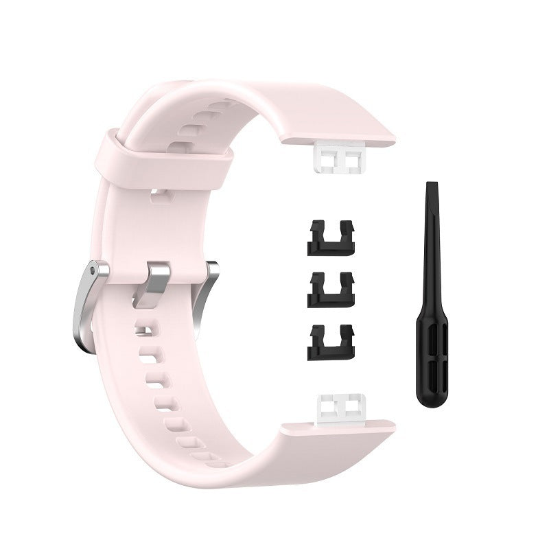 HKM-857043 Silicone Replacement Wrist Strap for Huawei Watch Fit with Tool Knife and Clips