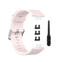 HKM-857043 Silicone Replacement Wrist Strap for Huawei Watch Fit with Tool Knife and Clips