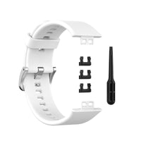 HKM-857043 Silicone Replacement Wrist Strap for Huawei Watch Fit with Tool Knife and Clips