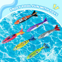 HKM-857171 Shark Dive Toy Set - 4-Pack Underwater Swimming Pool Toys for Kids