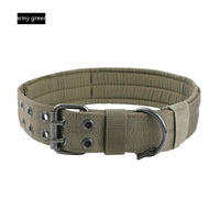 HKM-857235 Medium to Large Nylon Dog Collar for Outdoor Use - Custom Colors Available