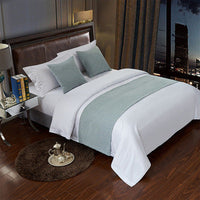 HKM-857363 Elegant Hotel Bed Runner with Pillow Cover - Chinese Classical Patterns in Multiple Colors and Designs