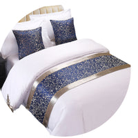 HKM-857363 Elegant Hotel Bed Runner with Pillow Cover - Chinese Classical Patterns in Multiple Colors and Designs