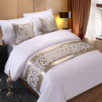 HKM-857363 Elegant Hotel Bed Runner with Pillow Cover - Chinese Classical Patterns in Multiple Colors and Designs