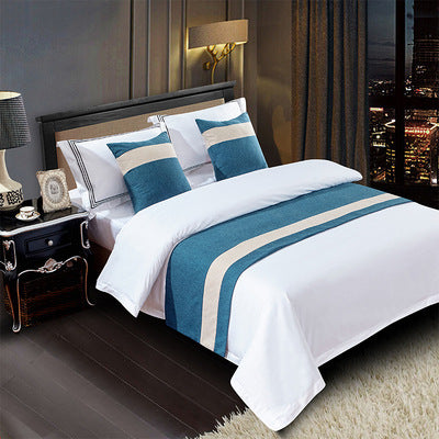 HKM-857363 Elegant Hotel Bed Runner with Pillow Cover - Chinese Classical Patterns in Multiple Colors and Designs