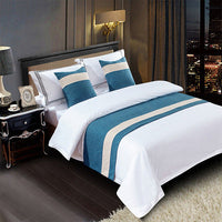 HKM-857363 Elegant Hotel Bed Runner with Pillow Cover - Chinese Classical Patterns in Multiple Colors and Designs