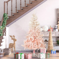 HKM-857491 6ft Pink Unlit Spruce Artificial Christmas Tree with Realistic Branches and 800 Tips