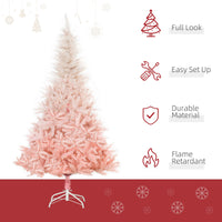 HKM-857491 6ft Pink Unlit Spruce Artificial Christmas Tree with Realistic Branches and 800 Tips