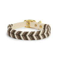 HKM-857555 Plaid Dog Collar with Metal Buckle in Various Colors and Sizes