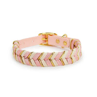 HKM-857555 Plaid Dog Collar with Metal Buckle in Various Colors and Sizes