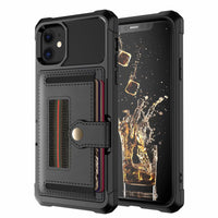 HKM-857619 TPU Mobile Phone Protective Case with Card Slot - Compatible with iPhone and Samsung Models