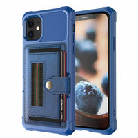 HKM-857619 TPU Mobile Phone Protective Case with Card Slot - Compatible with iPhone and Samsung Models