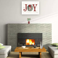 HKM-857811 Christmas Joy Framed Print by Lori Deiter, Ready to Hang, Multicolor, 21x15 Inches