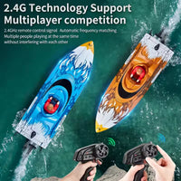 HKM-857939 High-Speed Remote Control Speedboat with LED Light and Capsizing Recovery