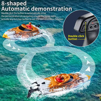 HKM-857939 High-Speed Remote Control Speedboat with LED Light and Capsizing Recovery