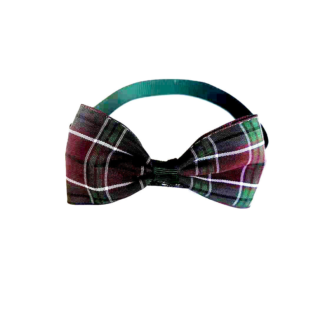 HKM-858195 Plaid Pet Scarf and Bow Tie Set for Cats and Dogs