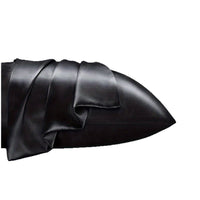 HKM-858323 Solid Color Satin Cloth Pillowcase Set, Soft Polyester Fiber, Plain Weave Design