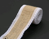 HKM-858451 5CM Wide Jute Lace Roll for DIY Crafts and Home Decor