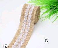 HKM-858451 5CM Wide Jute Lace Roll for DIY Crafts and Home Decor