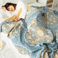 HKM-858515 Cotton Four-Layer Gauze Air Conditioning Blanket, Multiple Sizes Available