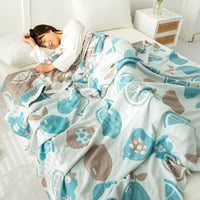 HKM-858515 Cotton Four-Layer Gauze Air Conditioning Blanket, Multiple Sizes Available