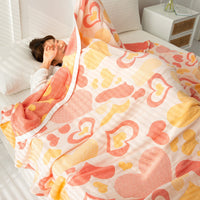 HKM-858515 Cotton Four-Layer Gauze Air Conditioning Blanket, Multiple Sizes Available